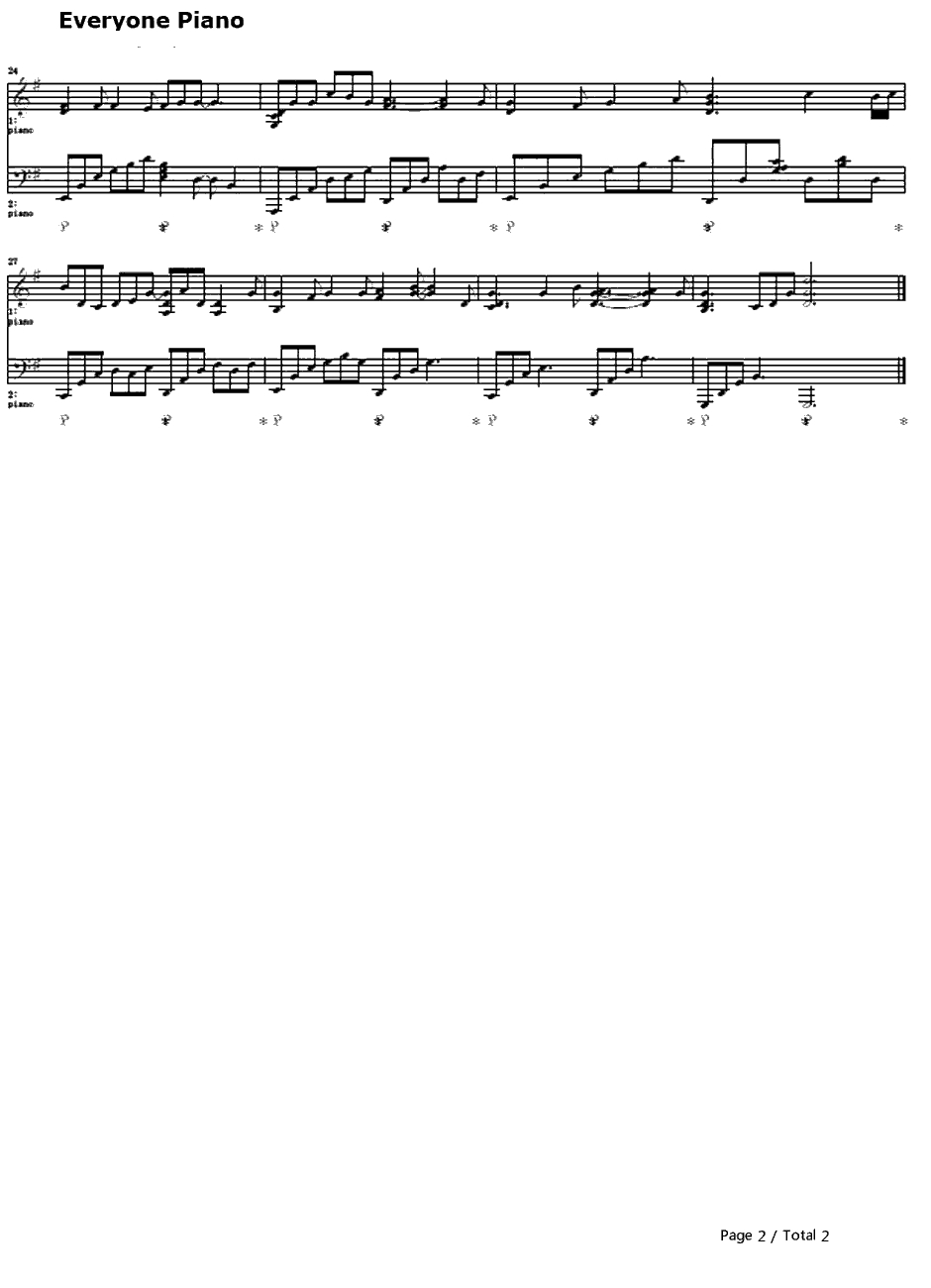 恋に落ちて钢琴谱-藤田麻衣子-绯色的欠片主題歌2