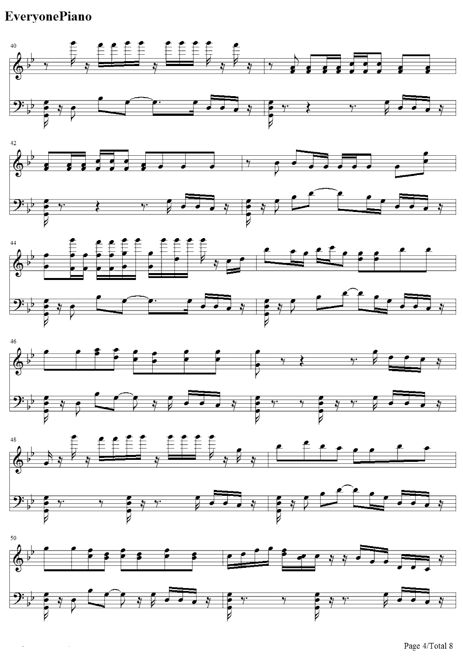 Good Kisser钢琴谱-Usher4