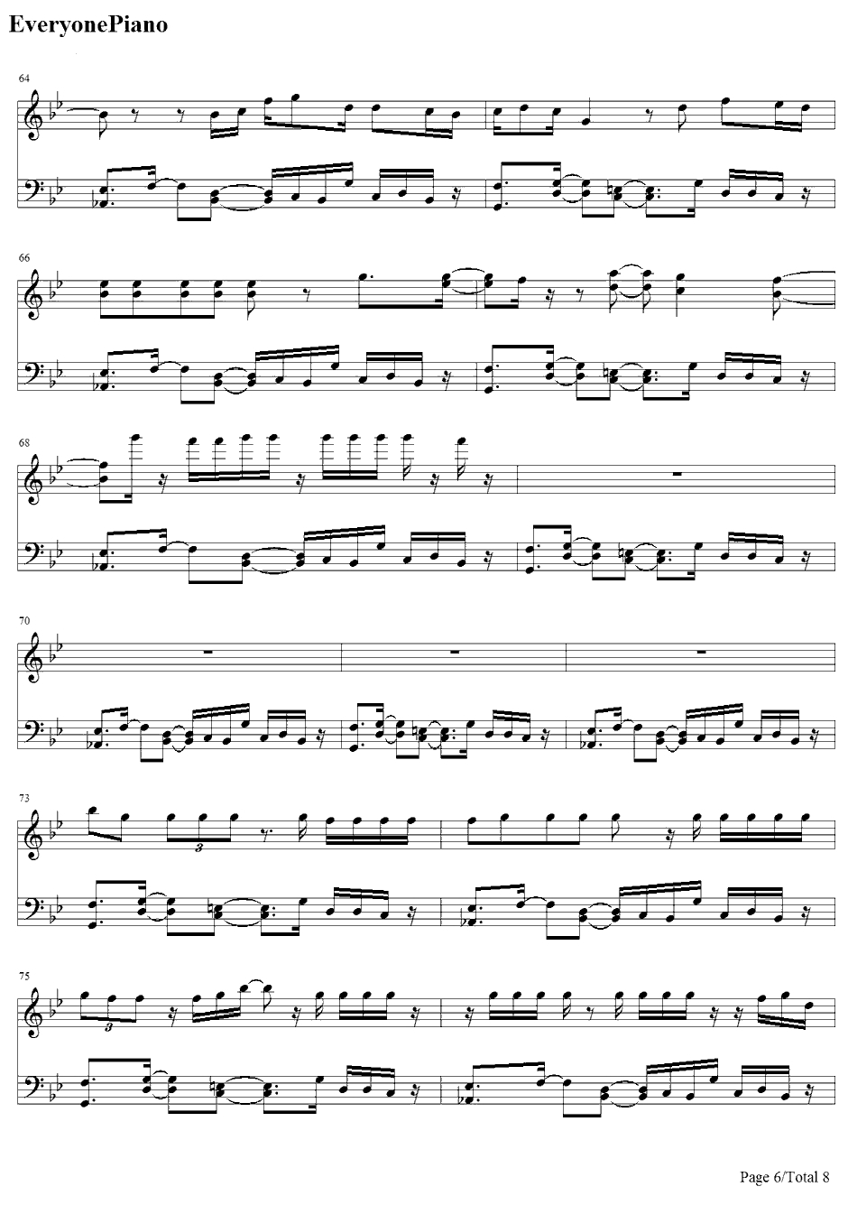 Good Kisser钢琴谱-Usher6