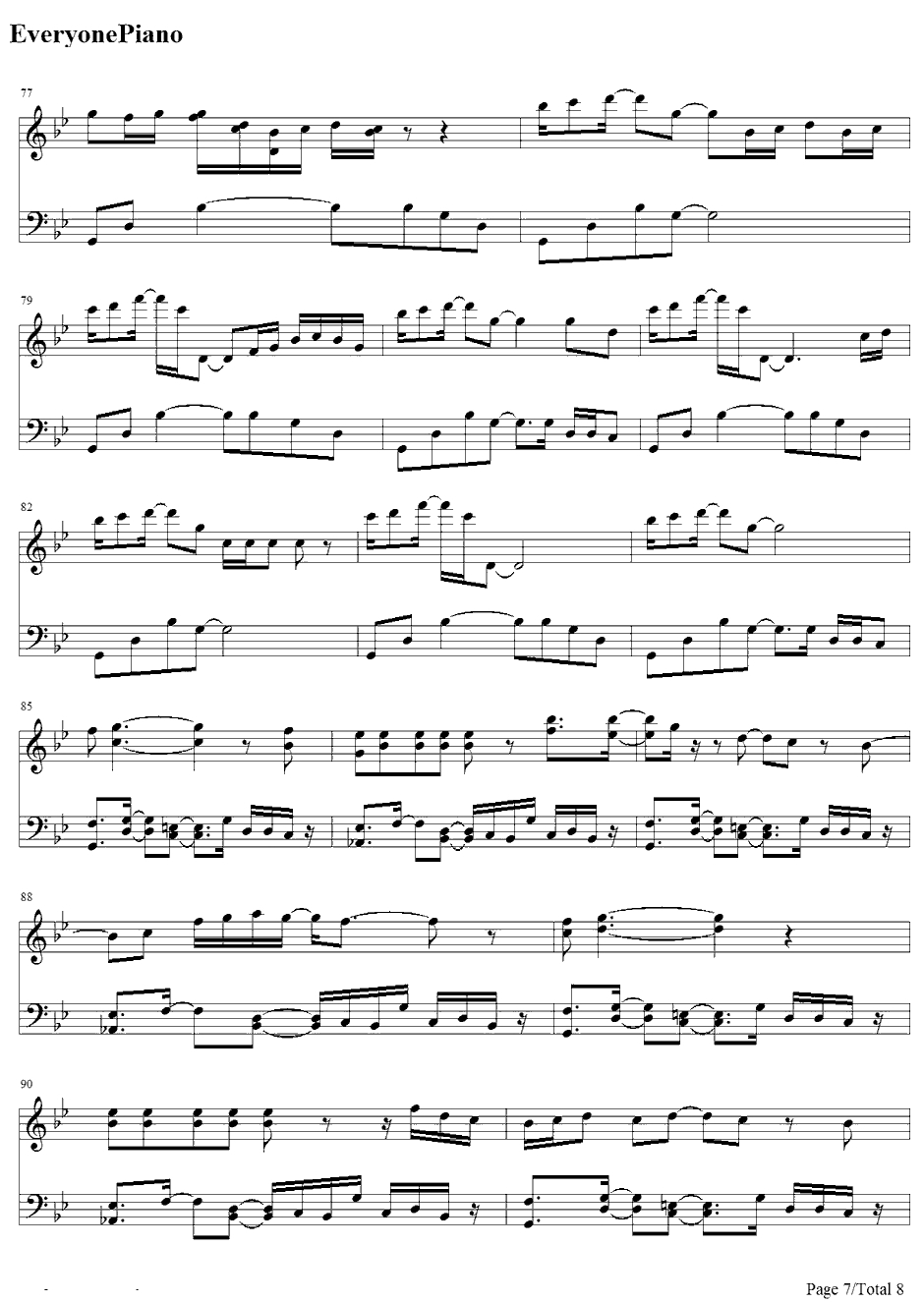 Good Kisser钢琴谱-Usher7