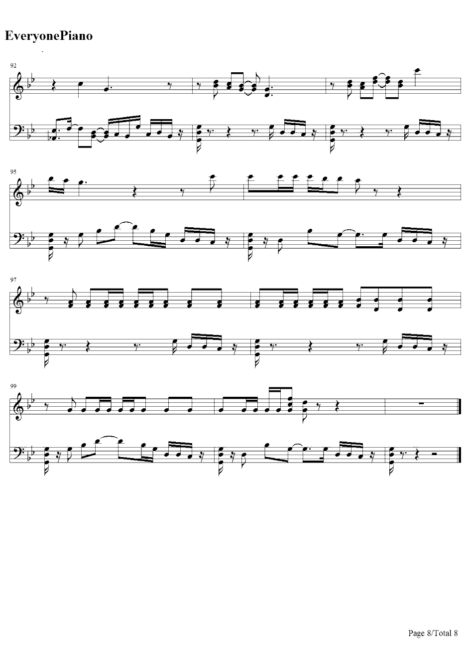 Good Kisser钢琴谱-Usher8