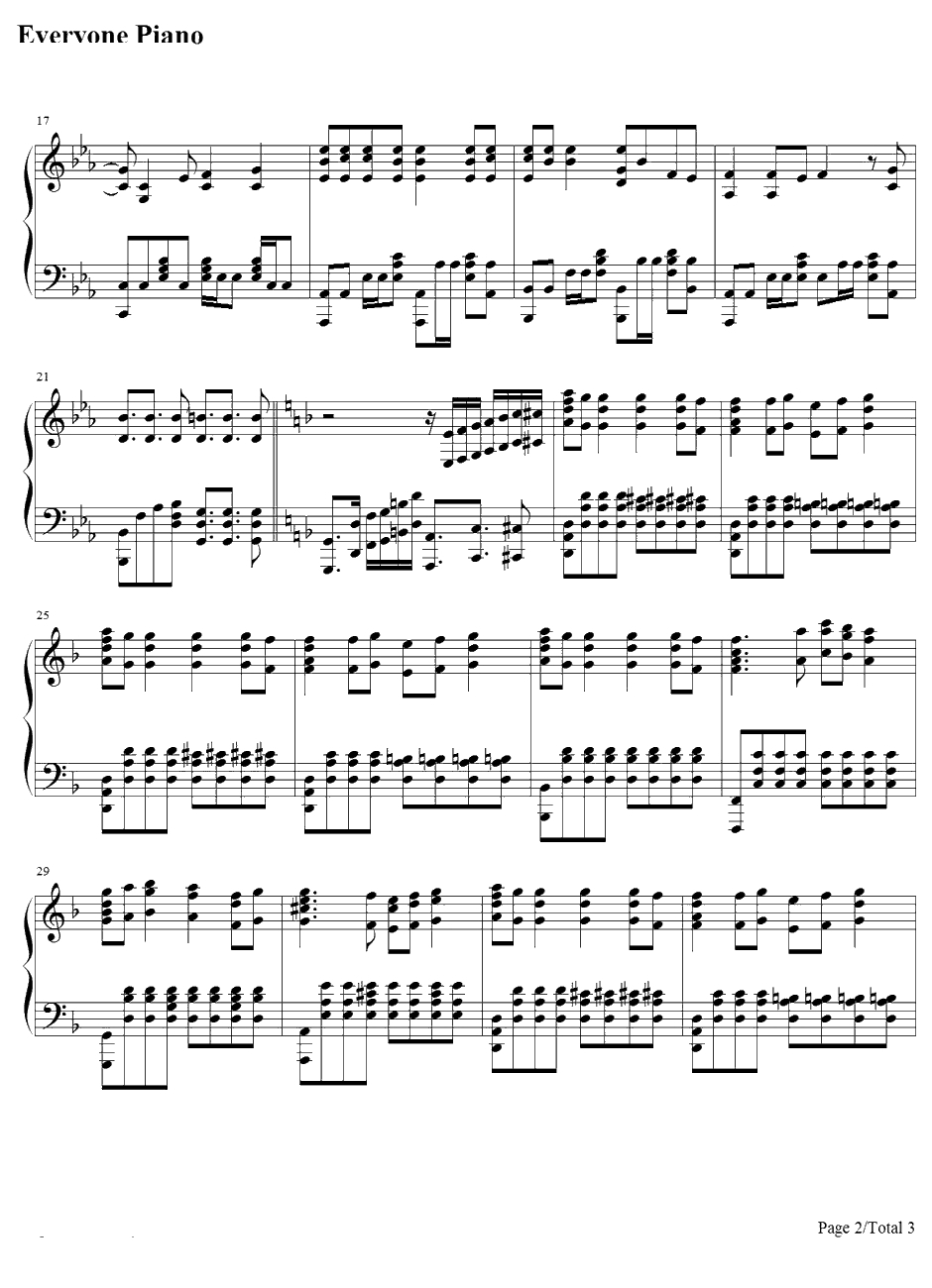 Magia钢琴谱-Kalafina-魔法少女小圆ED2