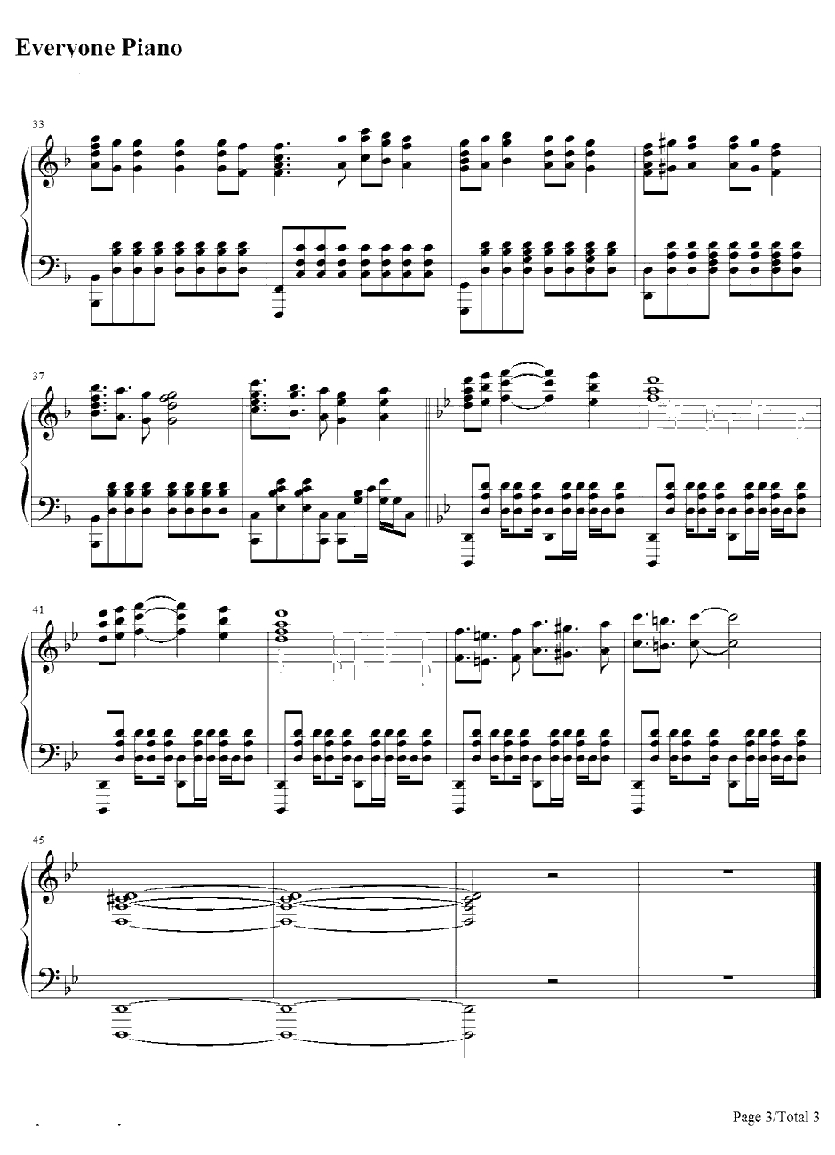 Magia钢琴谱-Kalafina-魔法少女小圆ED3