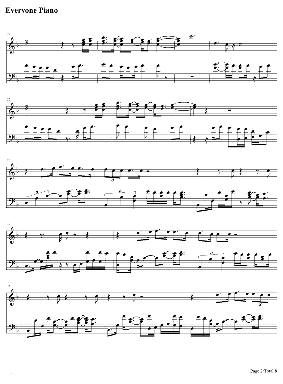 AfireLove钢琴谱-EdSheeran2