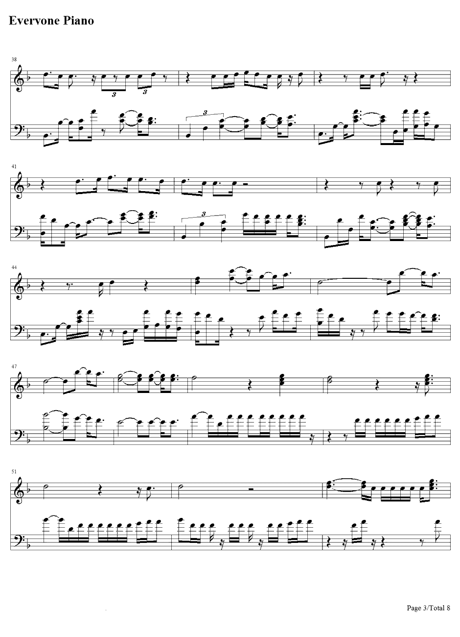 AfireLove钢琴谱-EdSheeran3