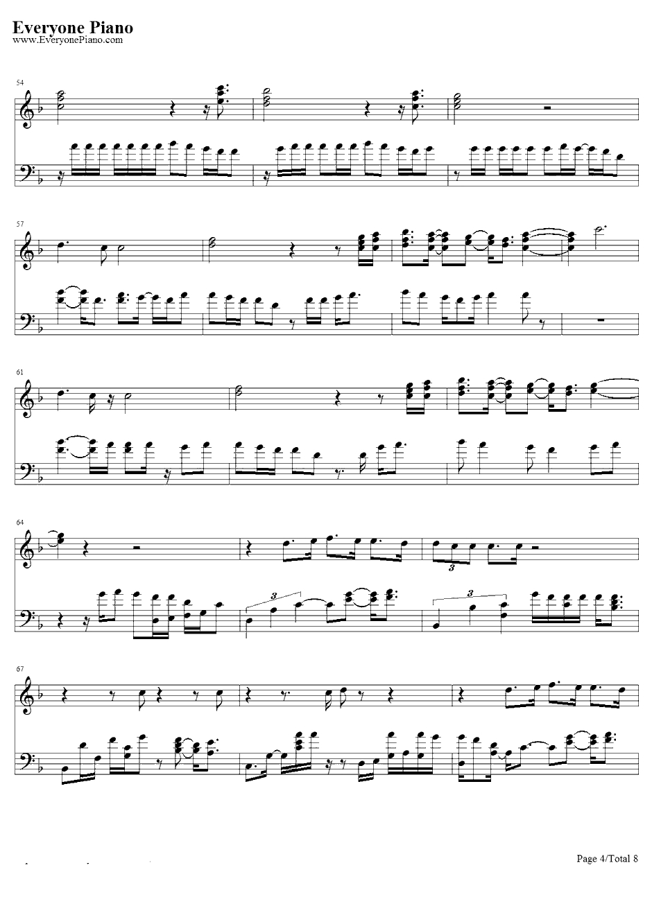 AfireLove钢琴谱-EdSheeran4