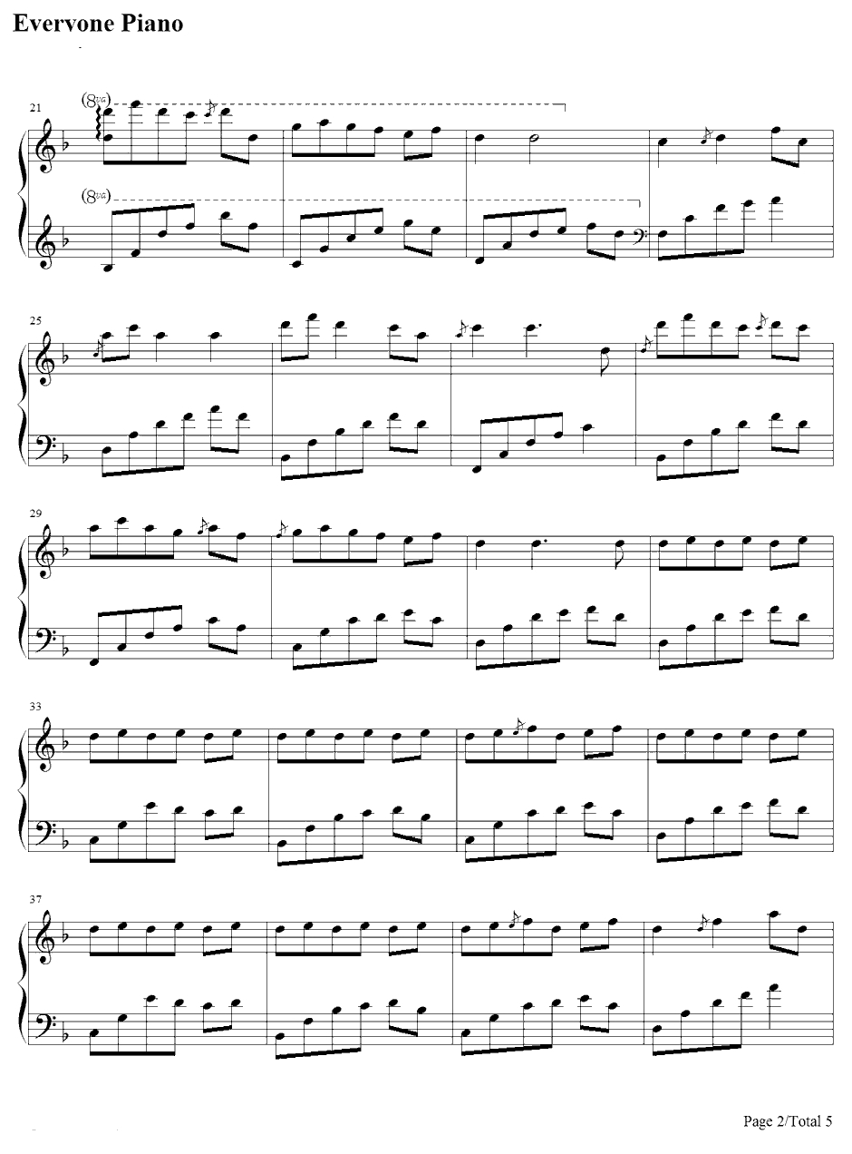 互相缠绕的线钢琴谱-全素妍2