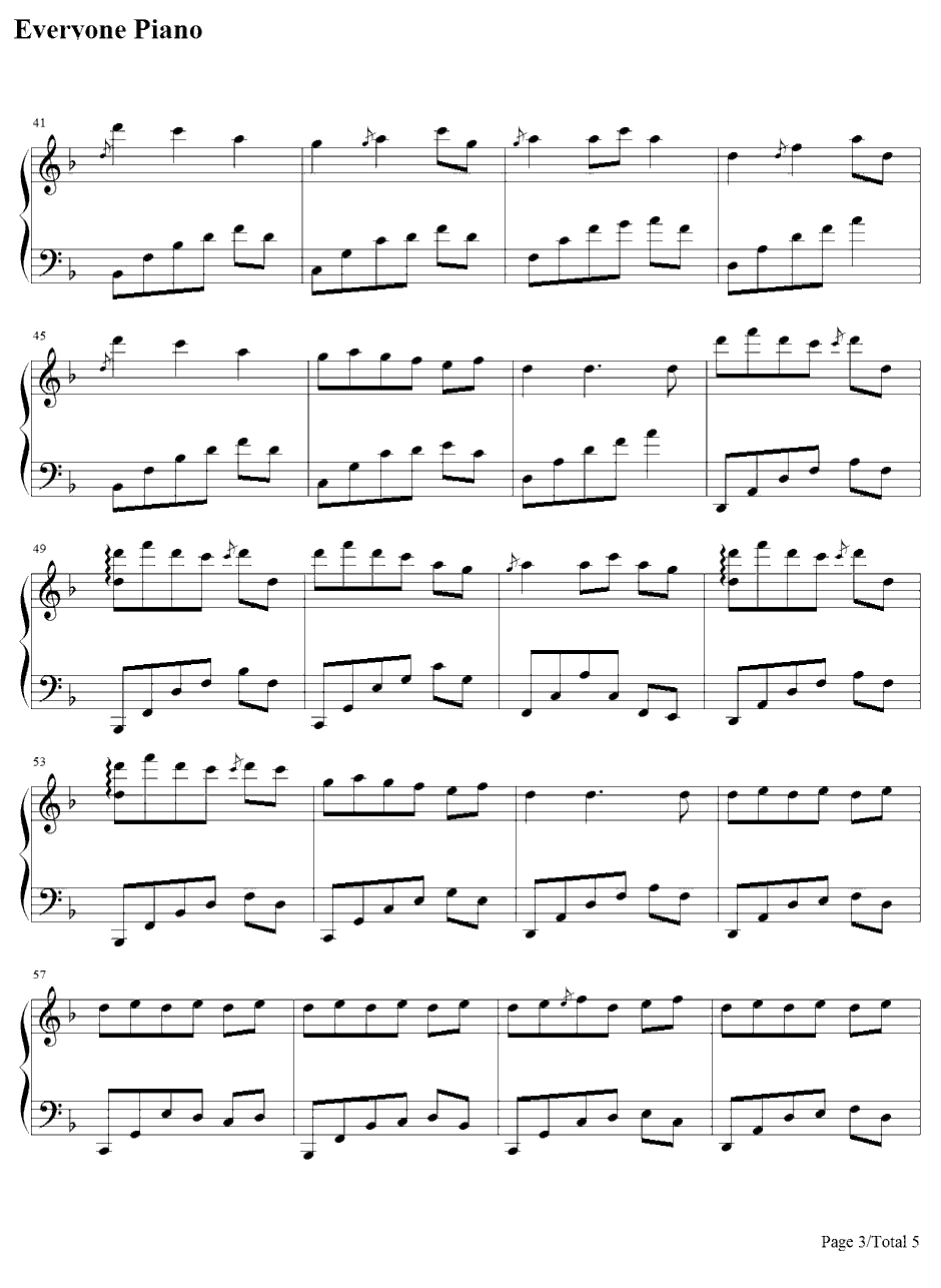 互相缠绕的线钢琴谱-全素妍3