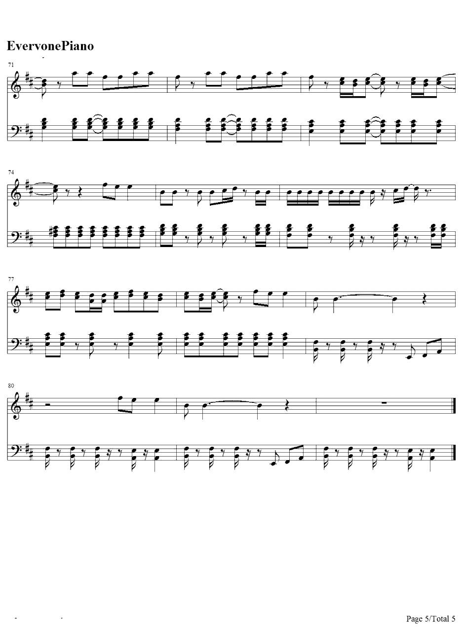 Bartender钢琴谱-LadyAntebellum-LadyAntebellum新单5