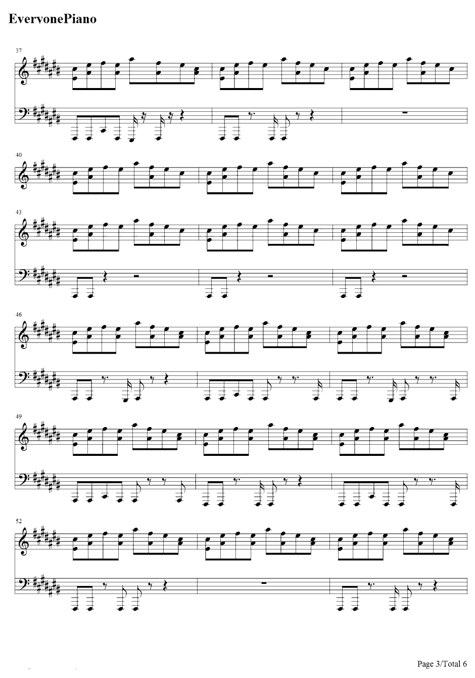 BelieveMe伴奏钢琴谱-LilWayne&Drake3