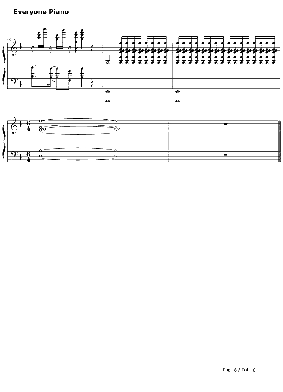 仆じゃない钢琴谱-angela-革命机valvraveED16