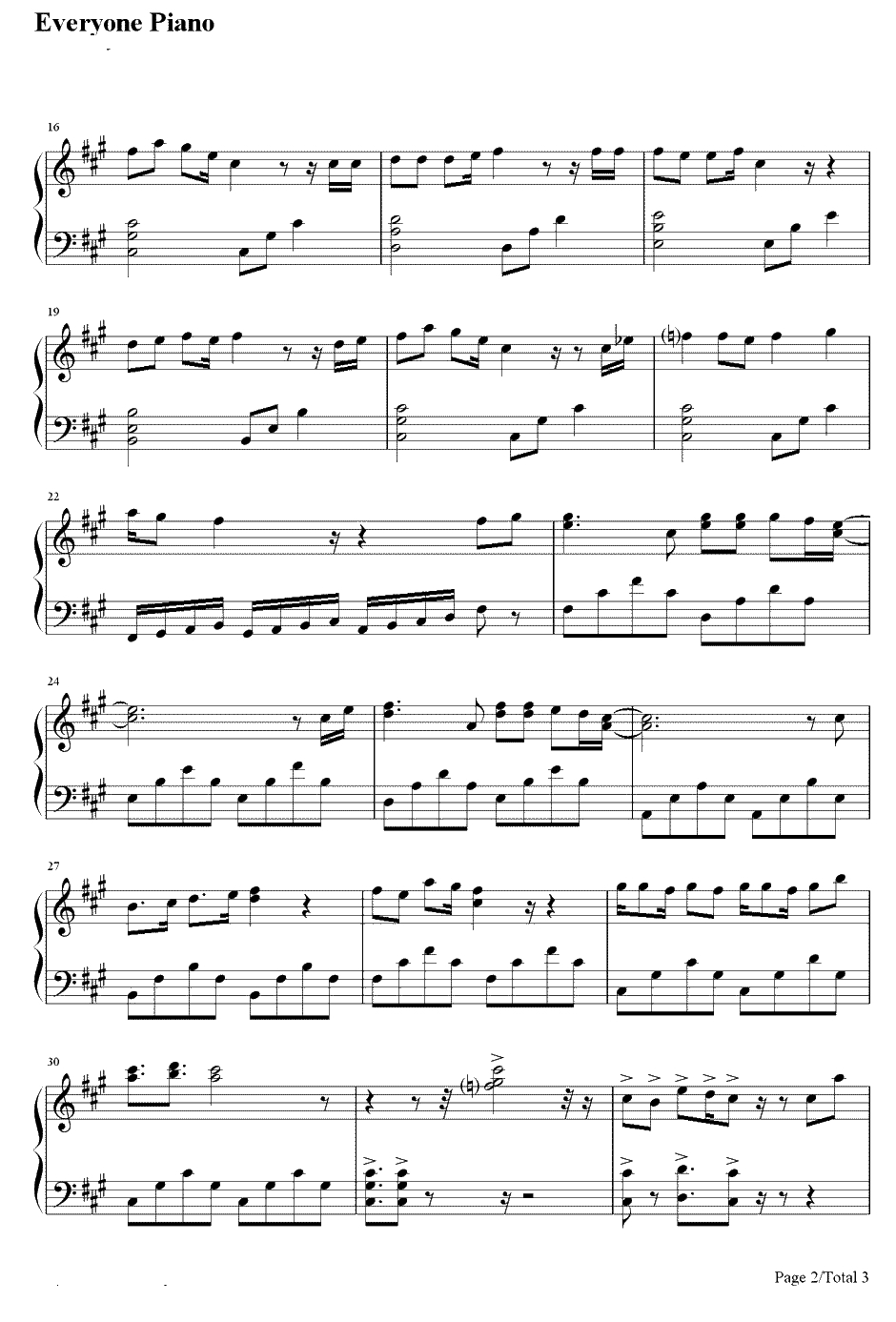 十六夜涙钢琴谱-吉冈亚衣加-TV动画《薄樱鬼》片头曲2