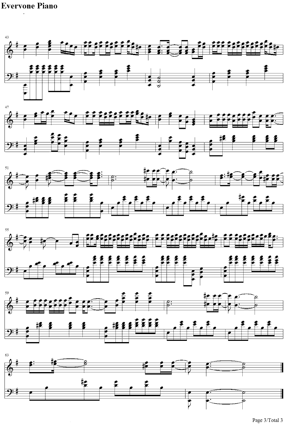 Something Bad钢琴谱-MirandaLambert&CarrieUnderwood3