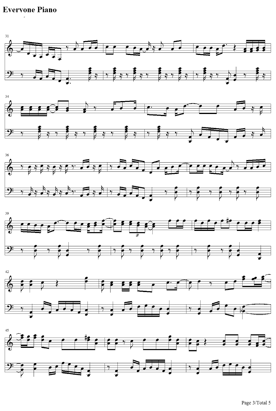 Small Town Throwdown钢琴谱-BrantleyGilbert3