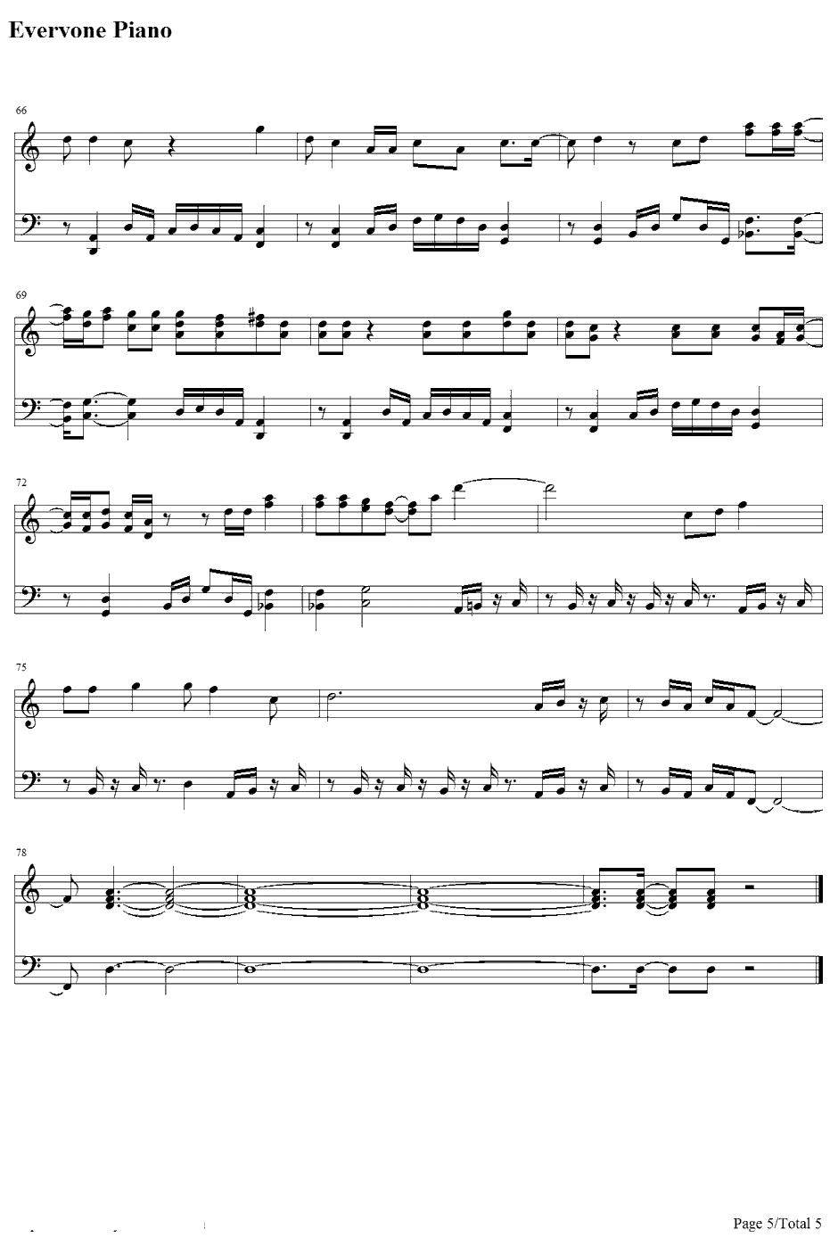 Small Town Throwdown钢琴谱-BrantleyGilbert5