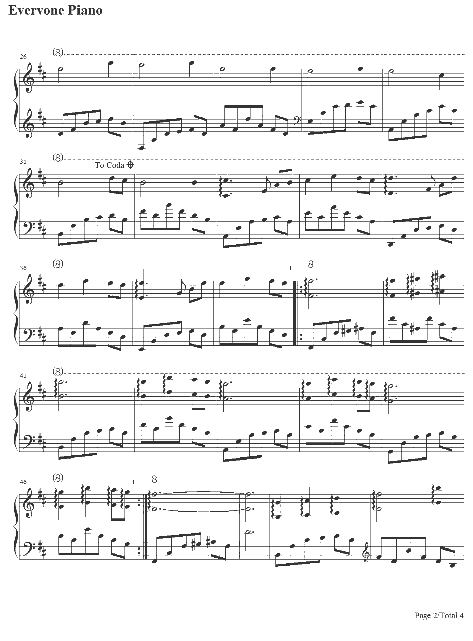 Sun flower钢琴谱-全素妍-全素妍-唯美小清新钢琴曲2