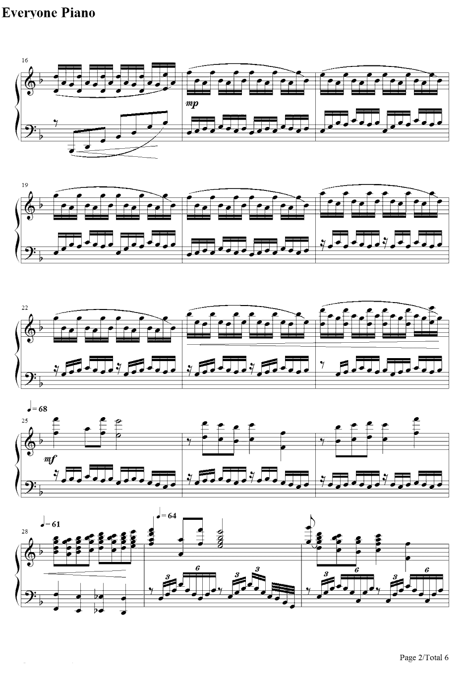 The Other Promise钢琴谱-王国之心-王国之心IIOST2