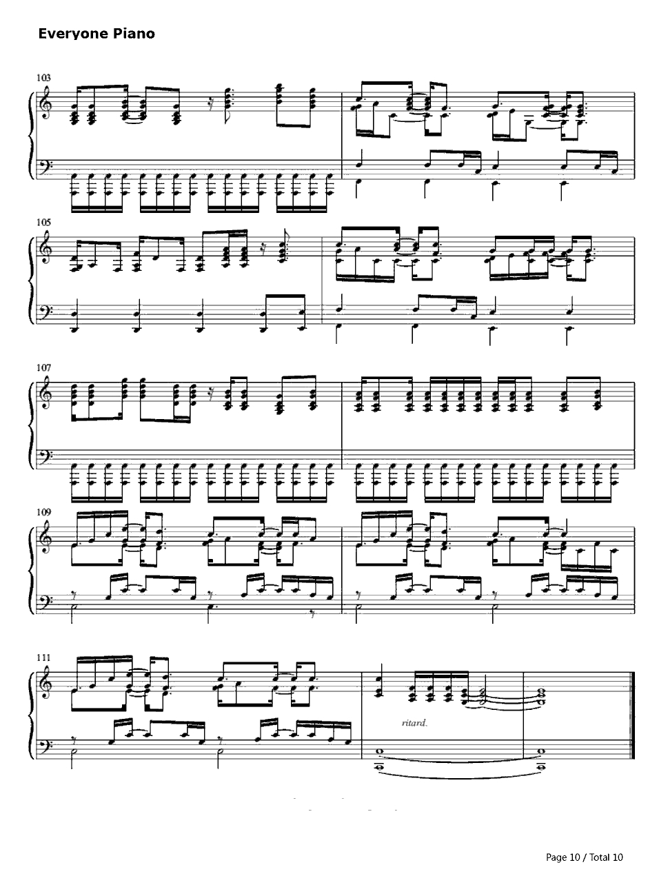 Tiny Dancer钢琴谱-EltonJohn10