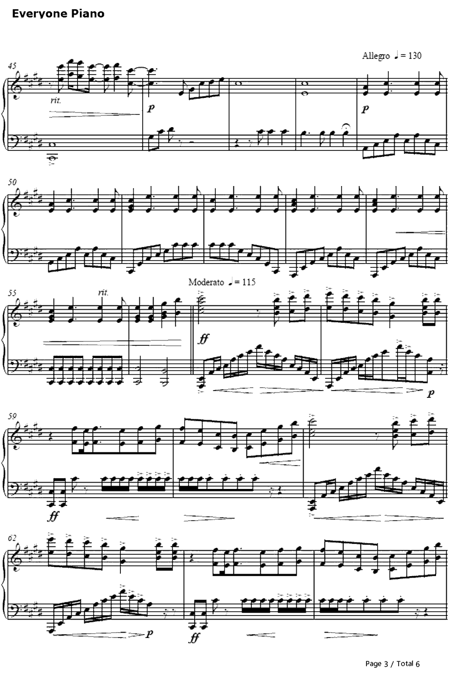 Passion钢琴谱-宇多田光-王国之心·2主题曲3