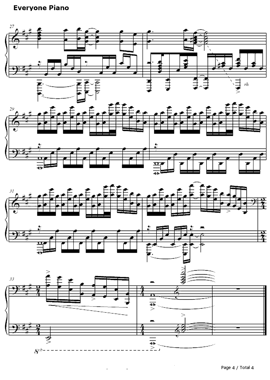 Alicemagic钢琴谱-Rita-LittleBusters!ED4