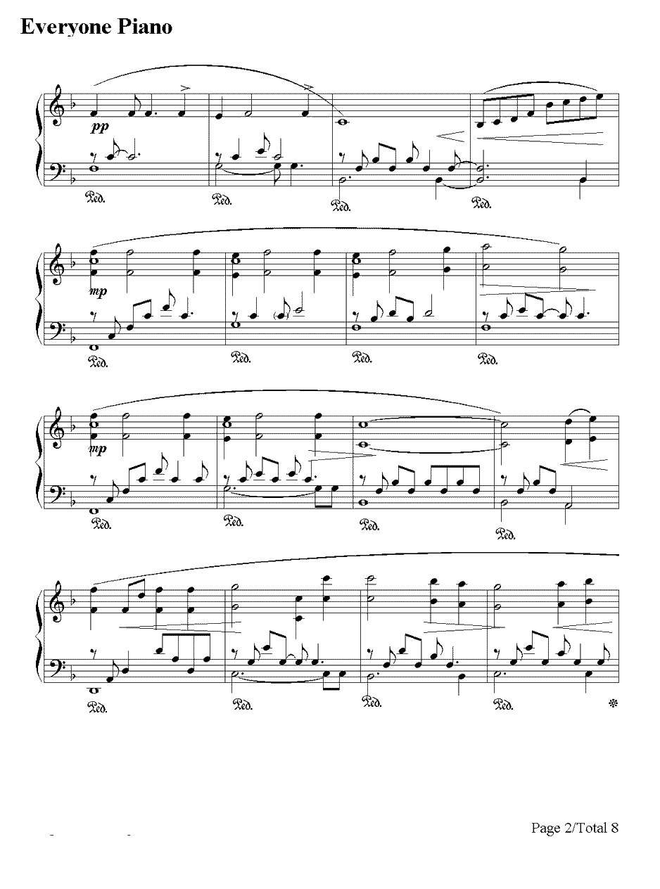 The Portrait钢琴谱-JamesHorner-泰坦尼克号纯钢琴曲2