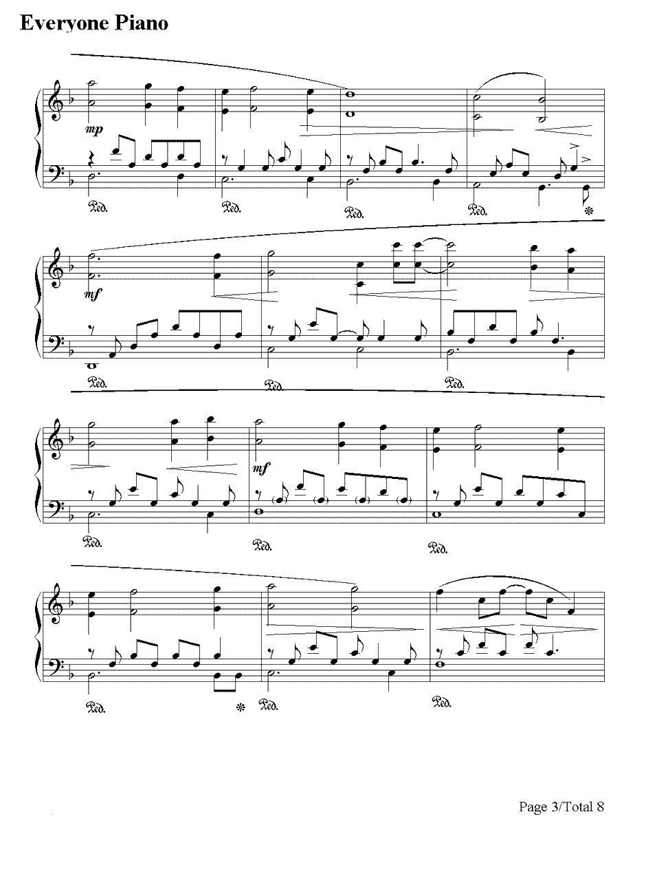 The Portrait钢琴谱-JamesHorner-泰坦尼克号纯钢琴曲3