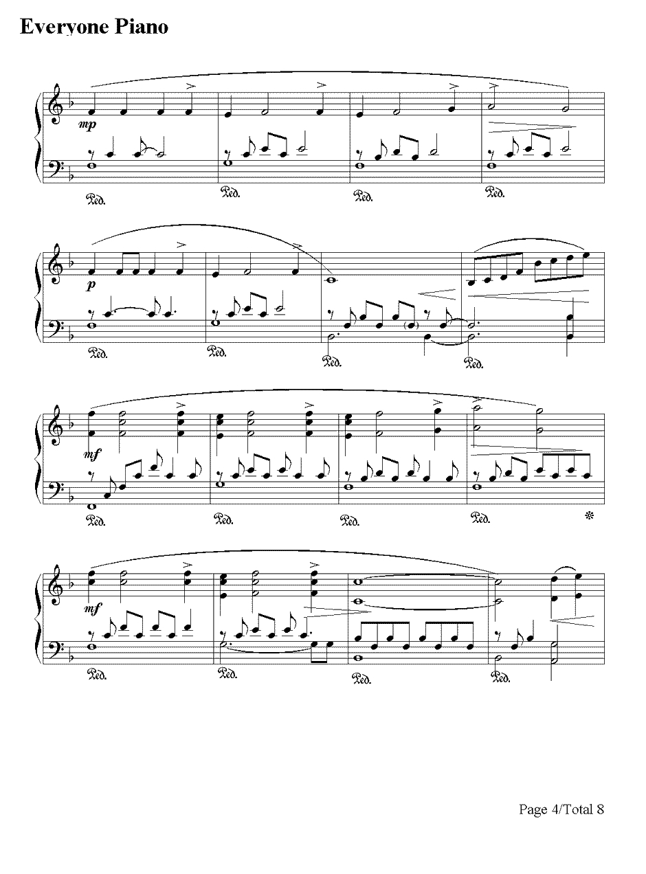 The Portrait钢琴谱-JamesHorner-泰坦尼克号纯钢琴曲4