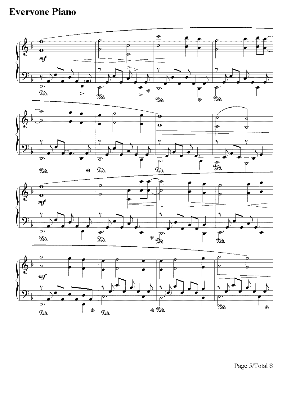 The Portrait钢琴谱-JamesHorner-泰坦尼克号纯钢琴曲5