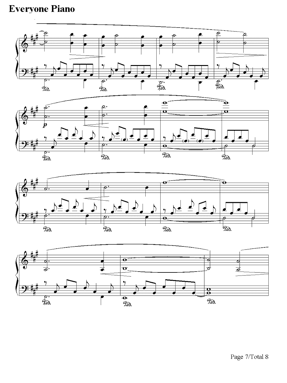 The Portrait钢琴谱-JamesHorner-泰坦尼克号纯钢琴曲7