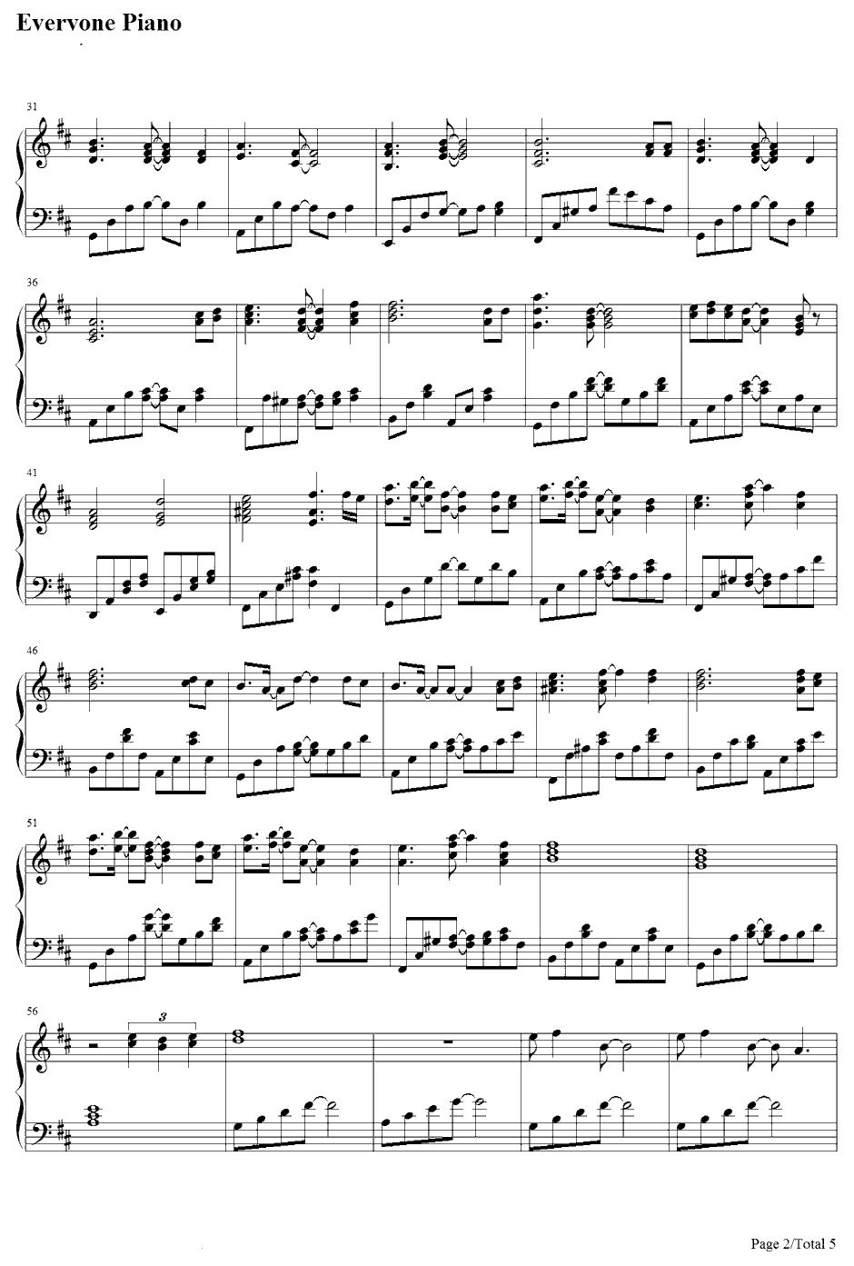 Last regrets钢琴谱-彩菜-Kanon主题曲2