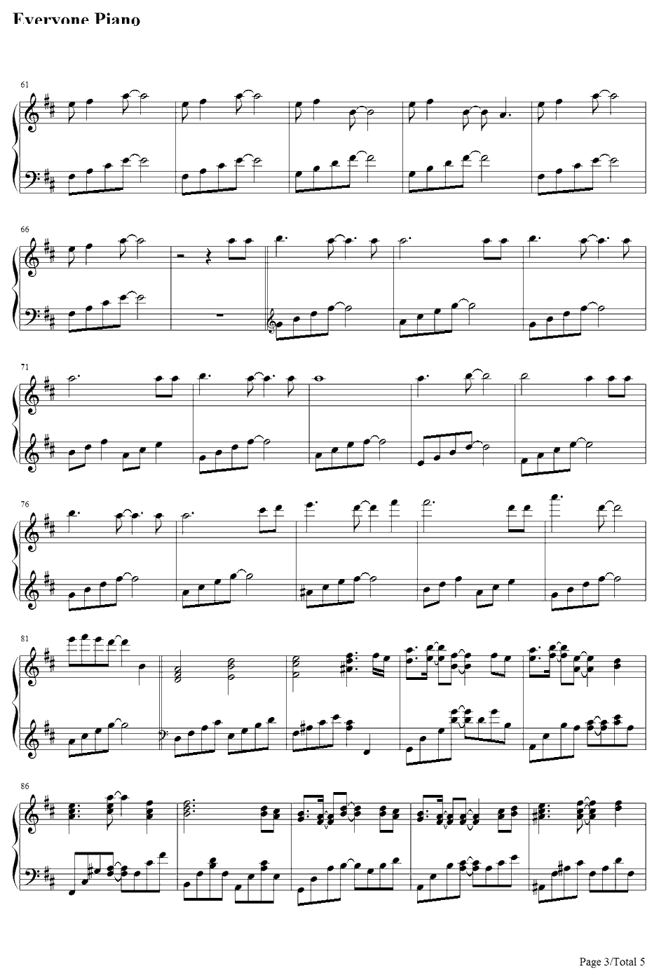 Last regrets钢琴谱-彩菜-Kanon主题曲3