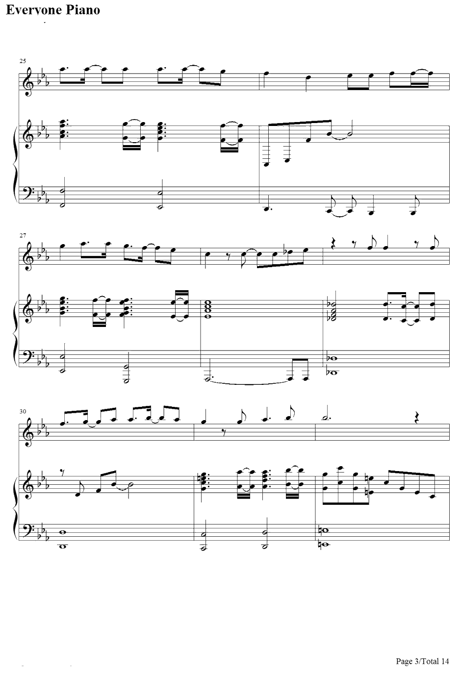 七つの海を渡る风のように钢琴谱-爱内里菜&三枝夕夏-名侦探柯南绀碧之棺主题曲3