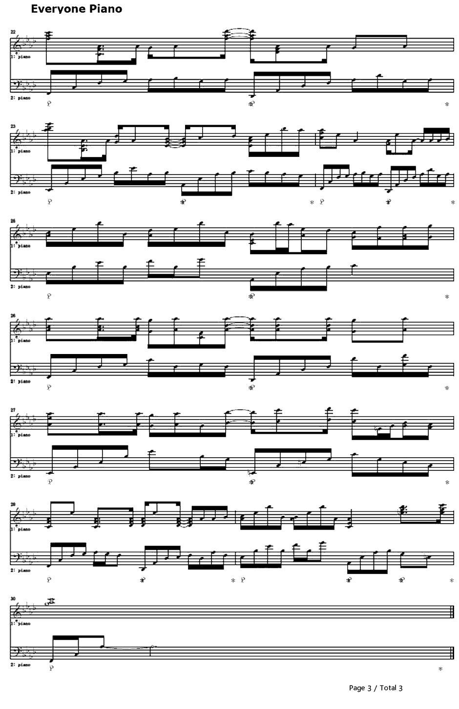 Stone cold钢琴谱-FictionJunction-セイクリッドセブンOP-SacredSevenOP3