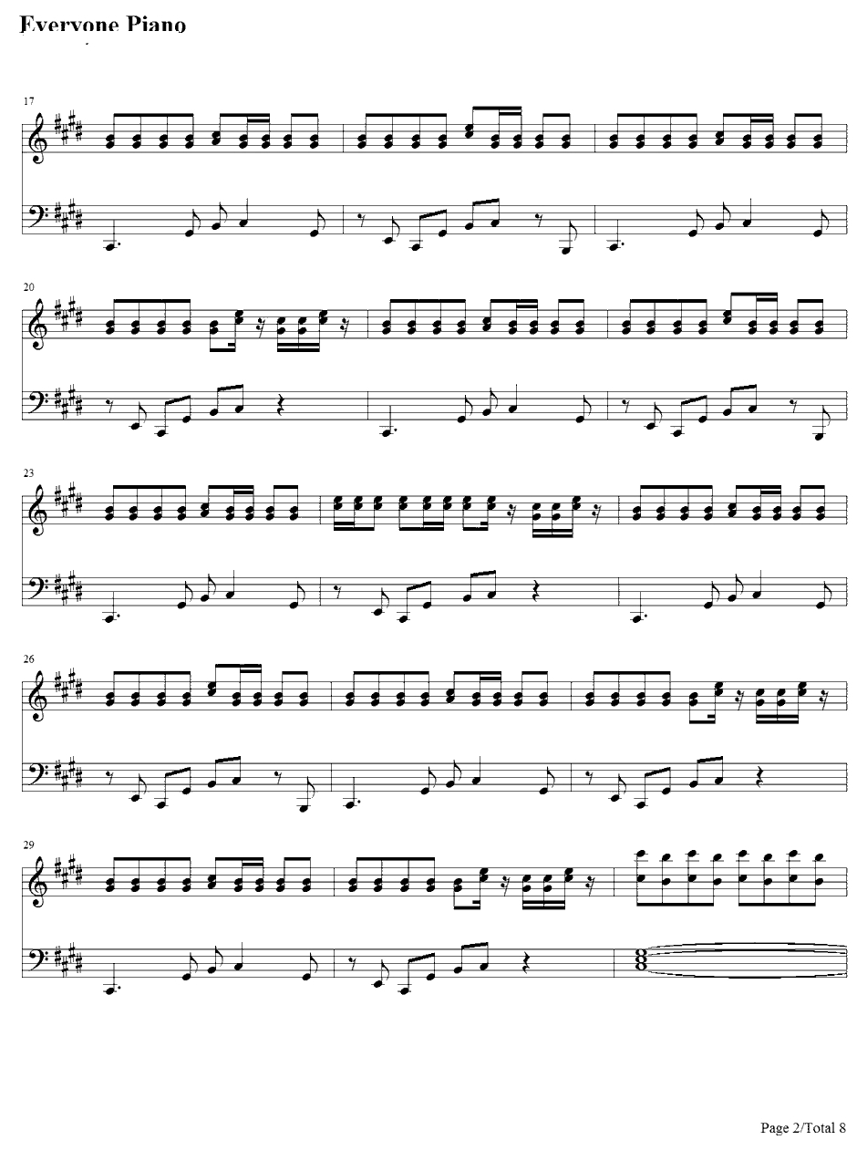 Hangover钢琴谱-Psy&SnoopDogg2