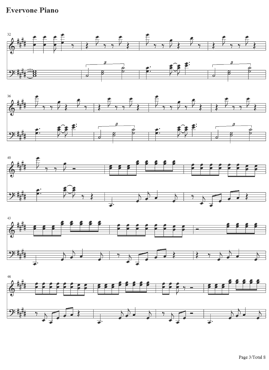 Hangover钢琴谱-Psy&SnoopDogg3