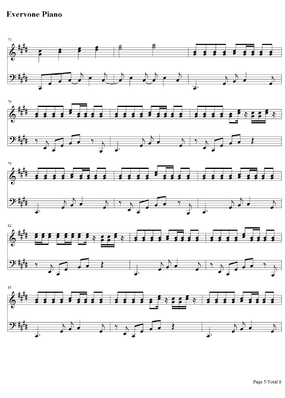 Hangover钢琴谱-Psy&SnoopDogg5