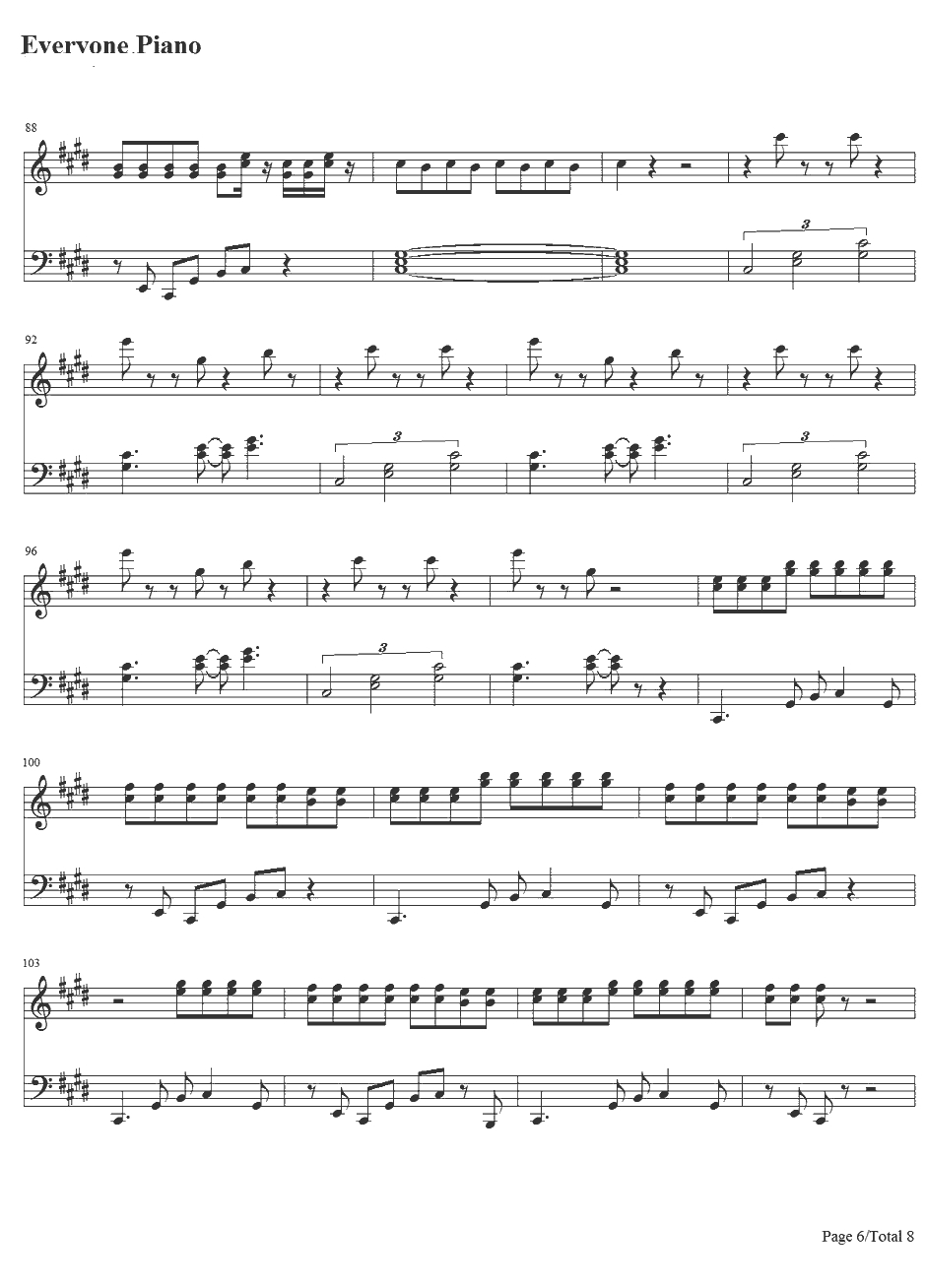 Hangover钢琴谱-Psy&SnoopDogg6