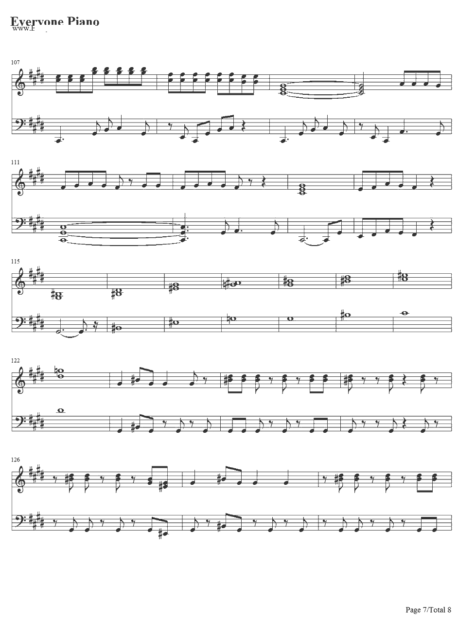 Hangover钢琴谱-Psy&SnoopDogg7