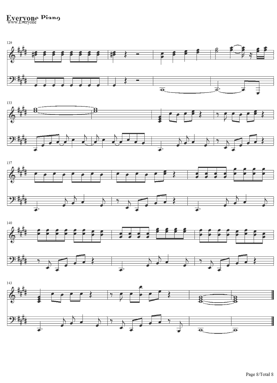 Hangover钢琴谱-Psy&SnoopDogg8