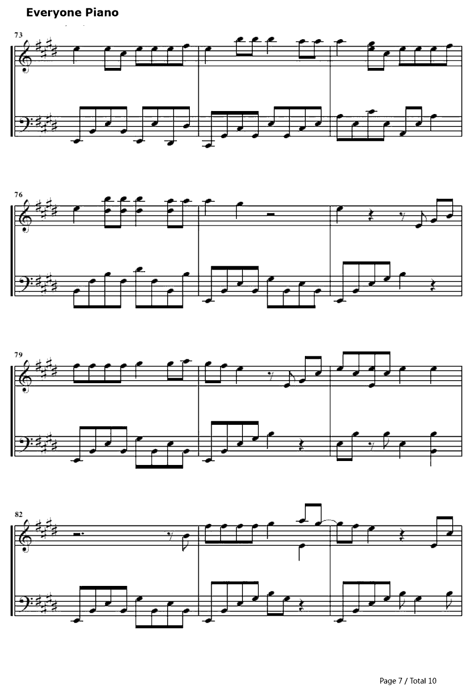 One Time钢琴谱-JustinBieber7