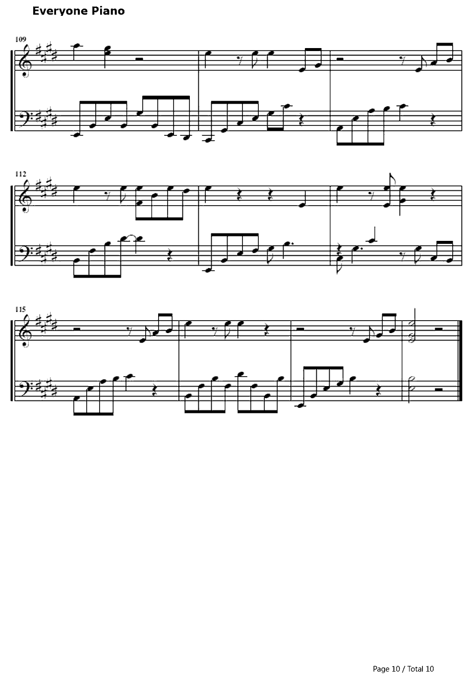 One Time钢琴谱-JustinBieber10