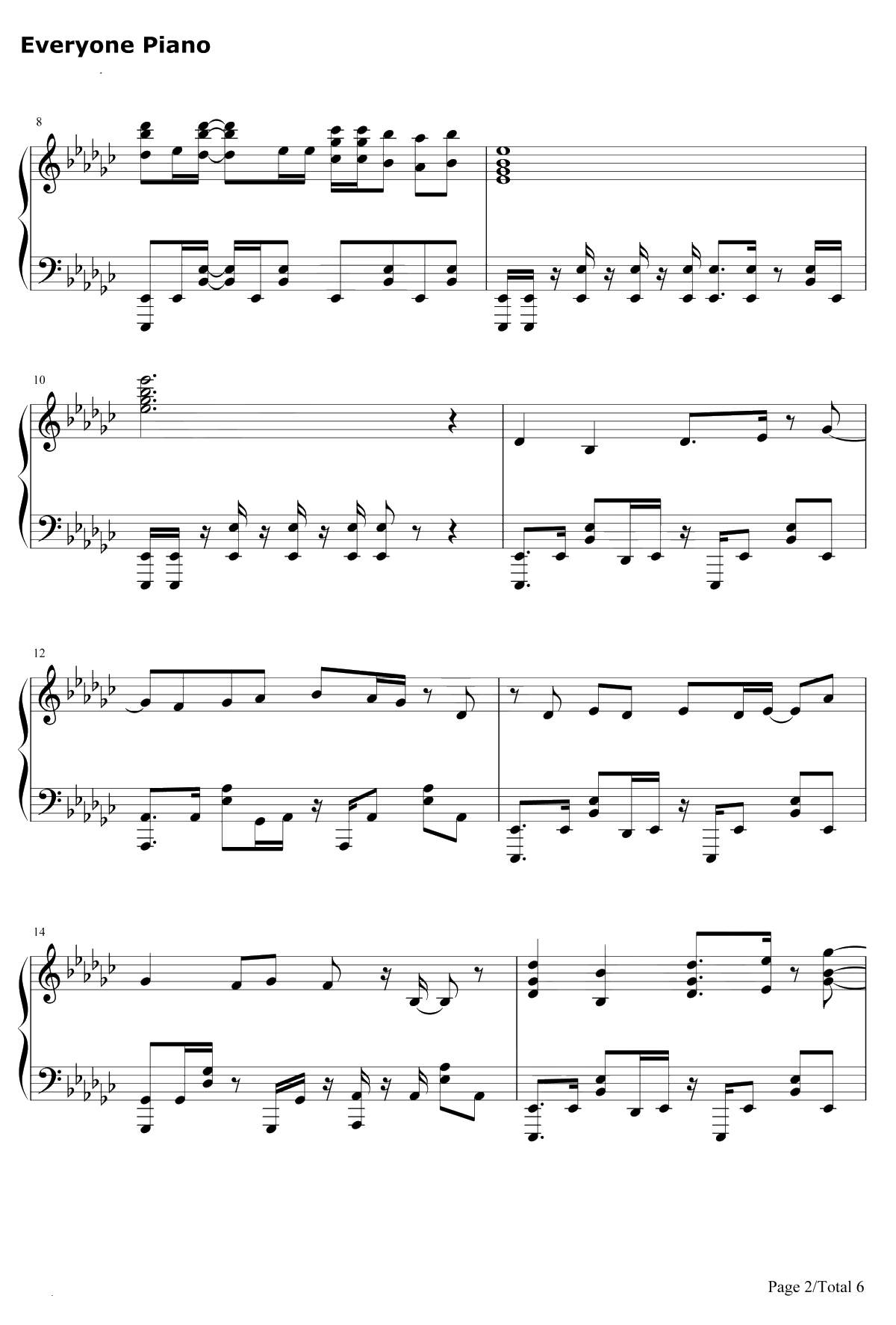 KODO钢琴谱-nonoc-魔法少女特殊战明日香OP2