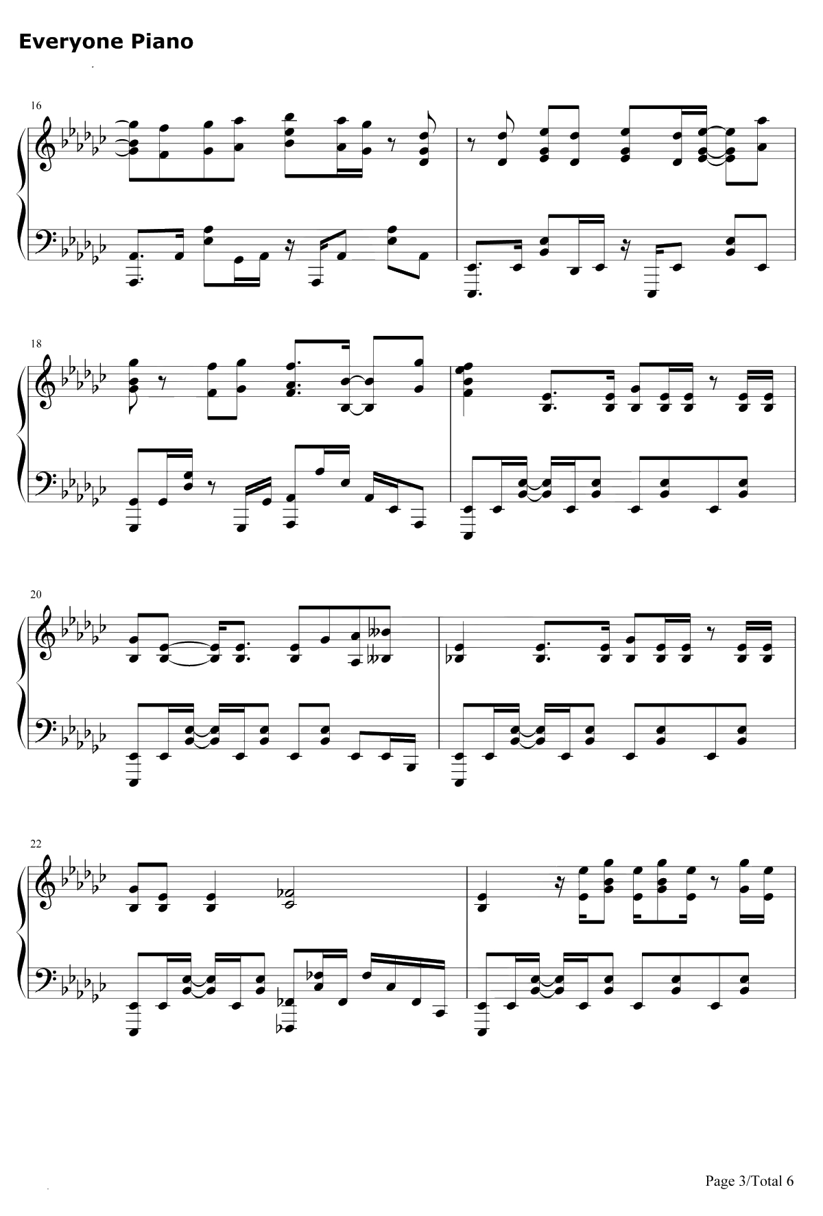 KODO钢琴谱-nonoc-魔法少女特殊战明日香OP3