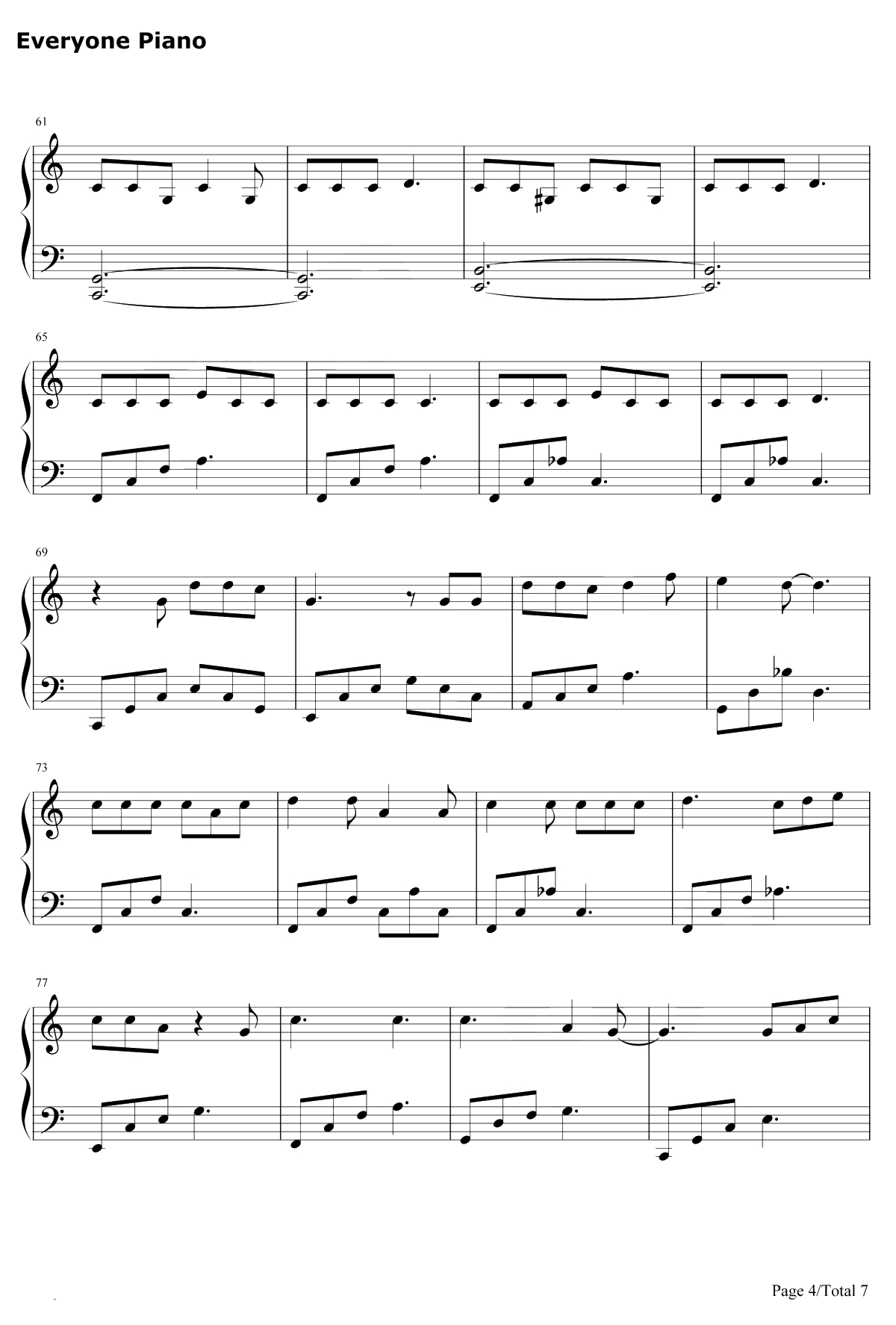 Make It Count钢琴谱-Chen-触及真心OST4