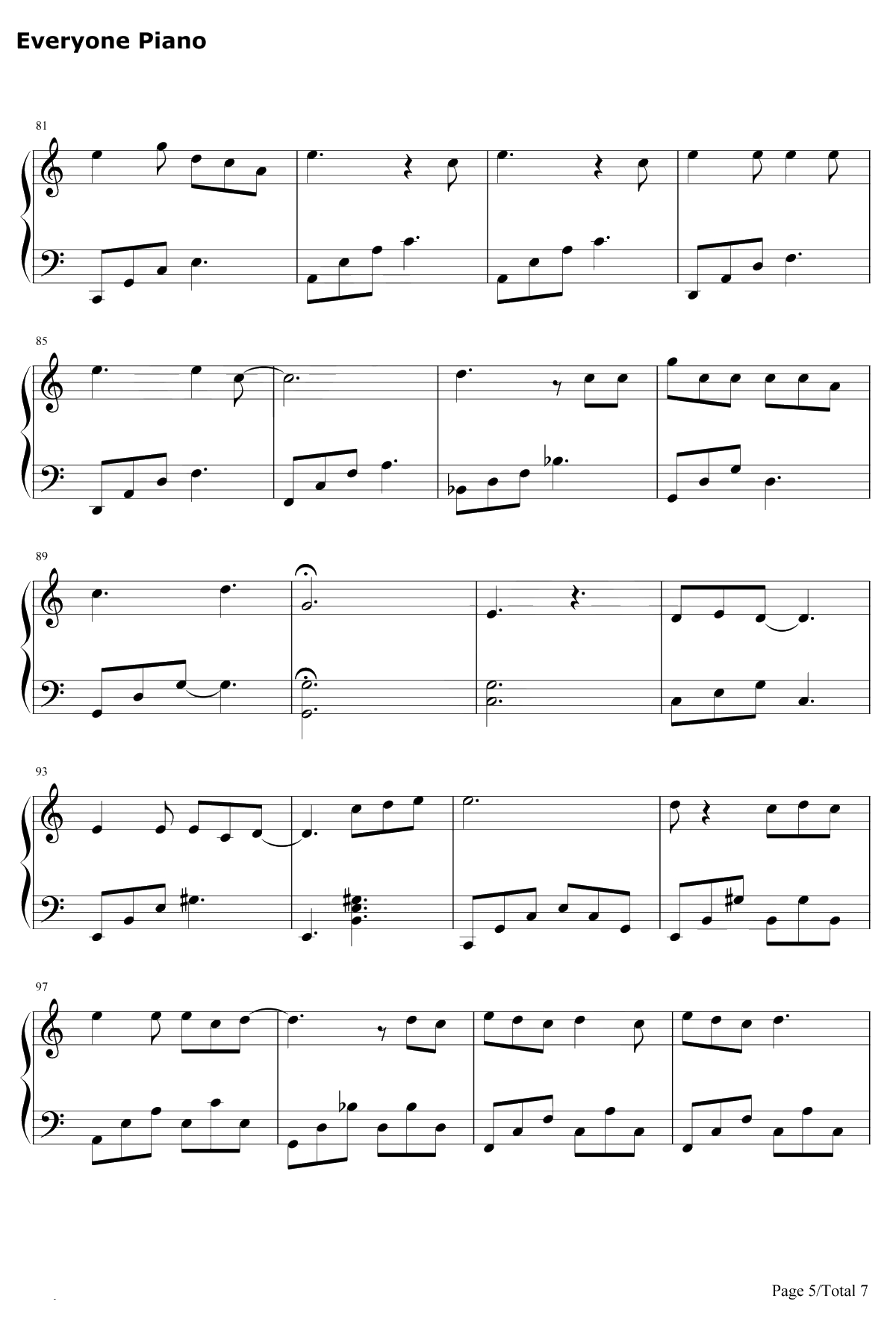 Make It Count钢琴谱-Chen-触及真心OST5