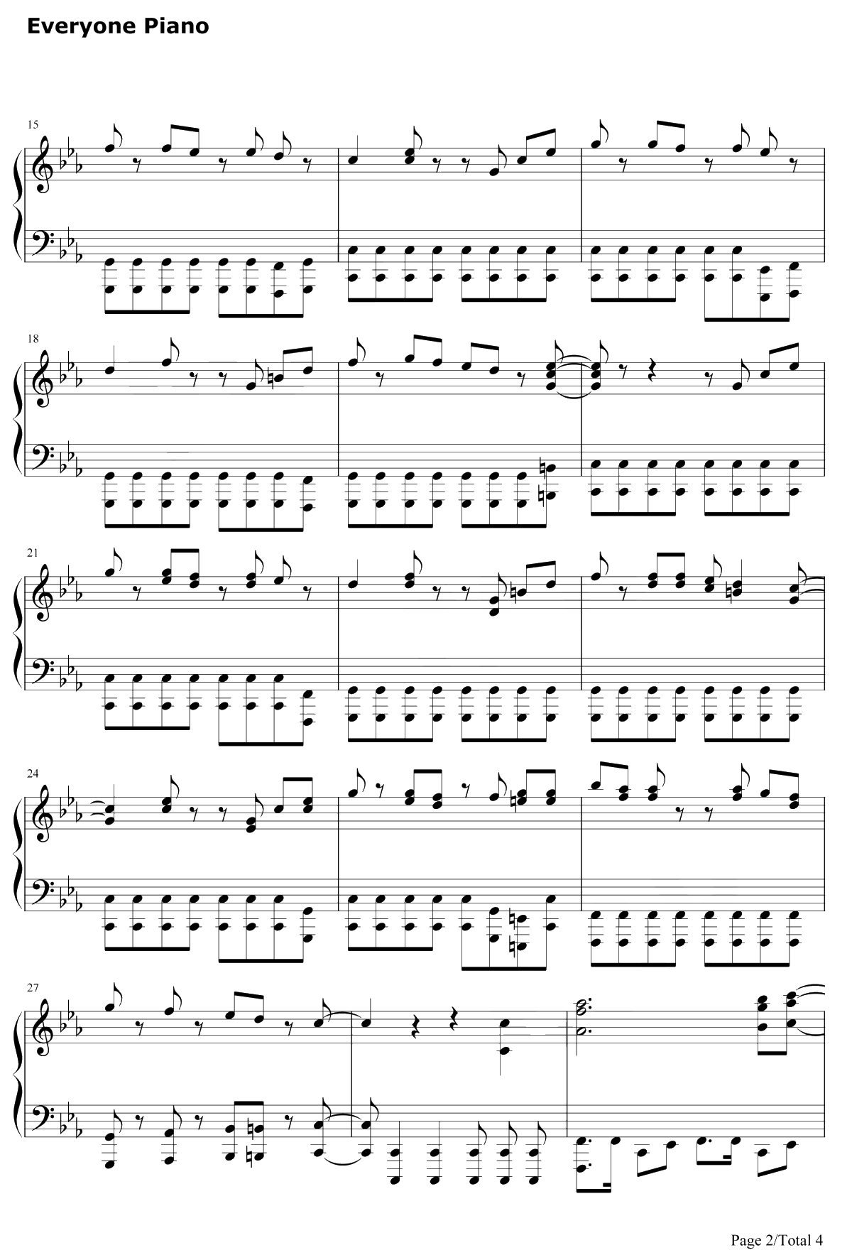 月光传说钢琴谱-小诸鉄矢TetsuyaKomoro-美少女战士主题曲2