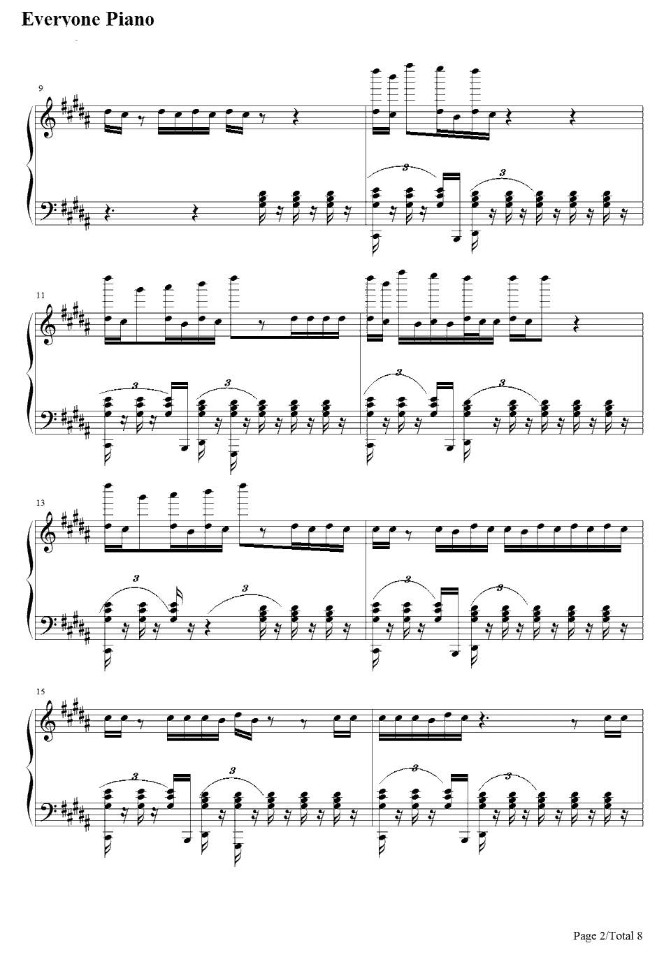 We Dem Boyz钢琴谱-WizKhalifa2