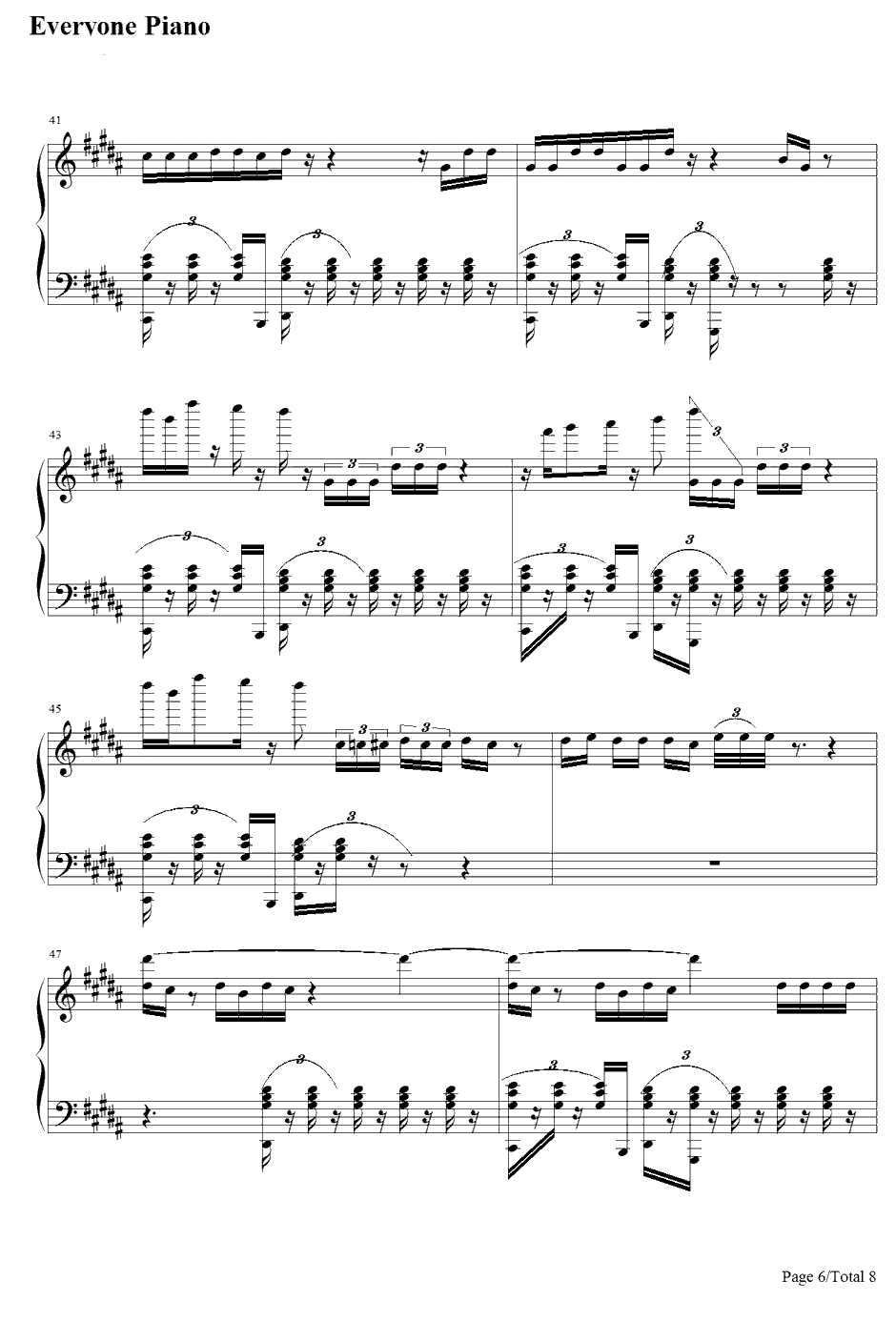 We Dem Boyz钢琴谱-WizKhalifa6