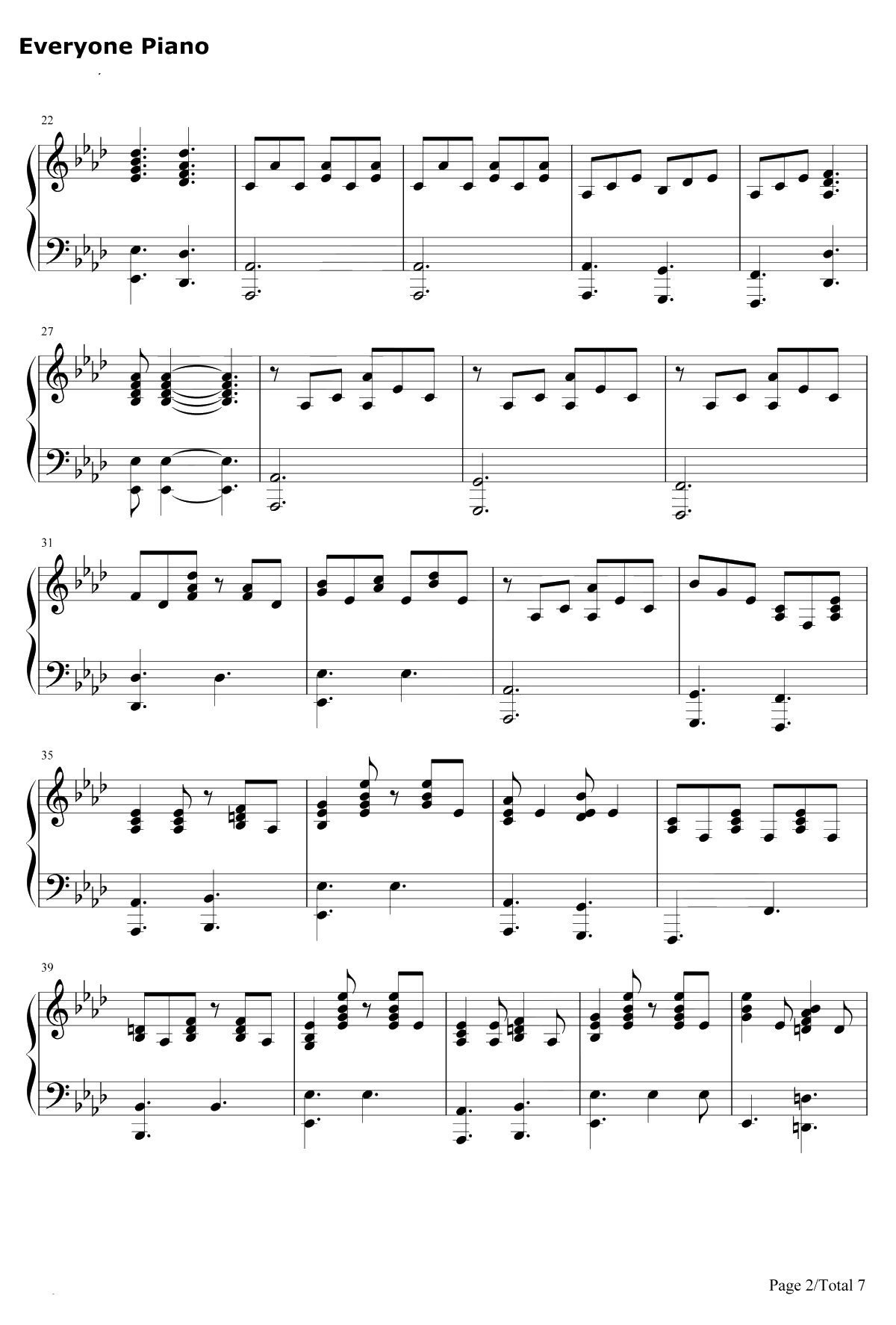 Some body to Love钢琴谱-Queen2