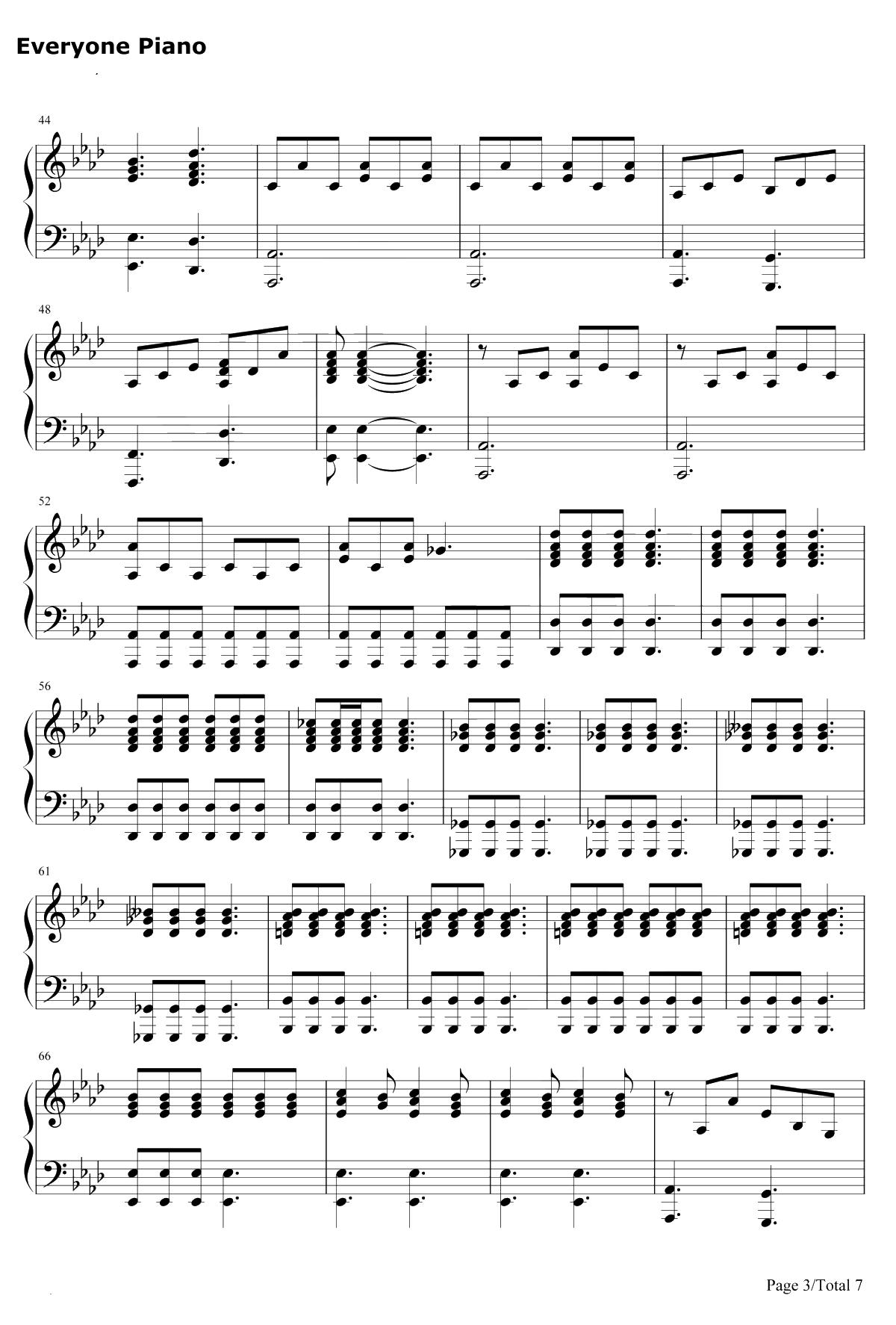 Some body to Love钢琴谱-Queen3